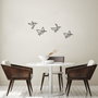 Wallity Birds - 304 Escultura de pared de metal negra
